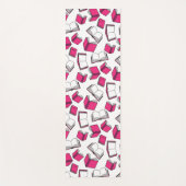 司書ブックリーダーPink White ヨガマット (正面)