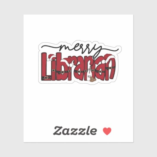 司書メリー司書クリスマス本愛人図書館 シール (シート)