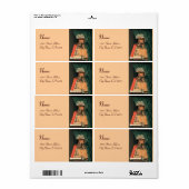 司書モノグラム，ピンク ラベル (フルシート)