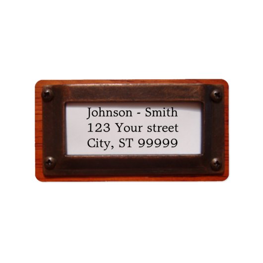 司書住所 シール (正面)