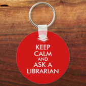 司書保のギフトは頼司書のを落ち着かせる キーホルダー (正面)