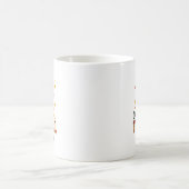 司書者一人の感謝マンサンクスギビング秋 コーヒーマグカップ (中央)