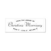 司書読者はそれを返すことを愛してパーソナライズされたいる セルフインキングスタンプ (デザイン)