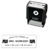 司書読者はそれを返すことを愛してパーソナライズされたいる セルフインキングスタンプ (インサイチュ)