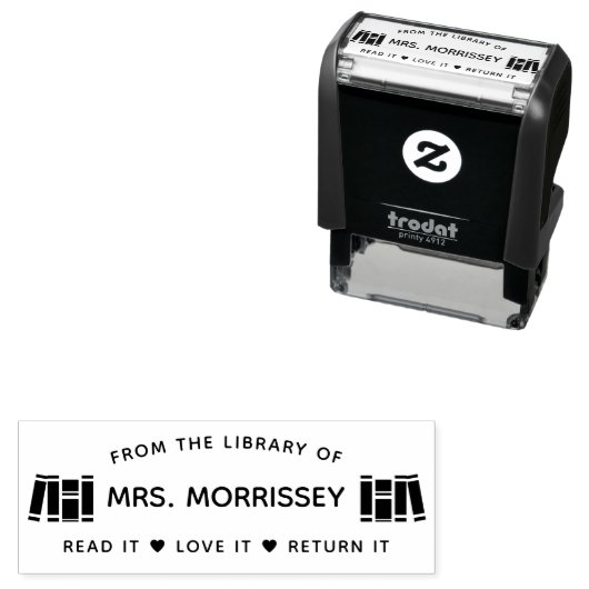 司書読者はそれを返すことを愛してパーソナライズされたいる セルフインキングスタンプ (インサイチュ)