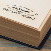 司書読者はそれを返すことを愛してパーソナライズされたいる セルフインキングスタンプ