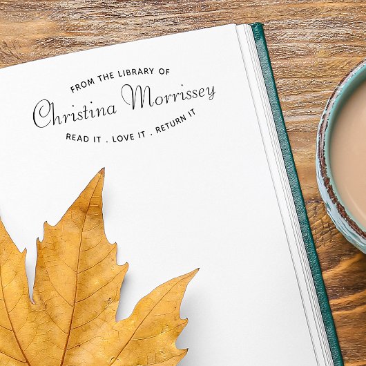 司書読者はそれを返すことを愛してパーソナライズされたいる セルフインキングスタンプ