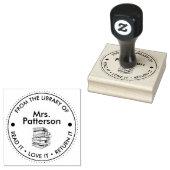 司書読者はそれを返すことを愛してパーソナライズされたいる ラバースタンプ (押印)