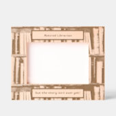 司書退職しただが話はまだ終わってない! レーザー彫刻フレーム (正面)