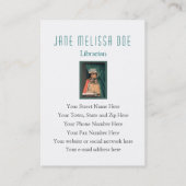 司書、作家、両面研究者- 名刺 (裏面)