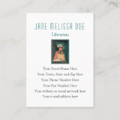 司書、作家、両面研究者- 名刺 (裏面)