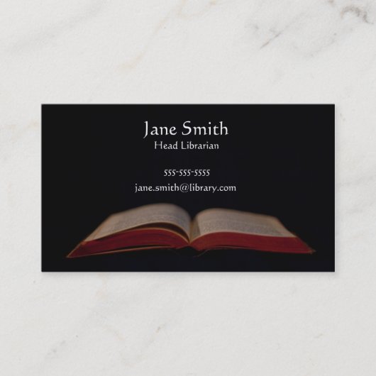 司書 名刺 (正面)