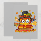 司書 本を読む 面白い トリ ありがとう祭り シーズンカード (正面/裏面)