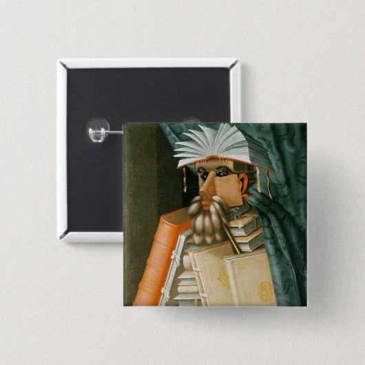 司書 缶バッジ (正面&裏面)