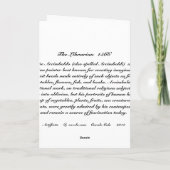 司書- 1566年 カード (裏面)