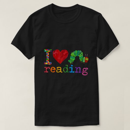 司書I love 読's Hunged Caterpillar Tea Tシャツ (デザイン正面)