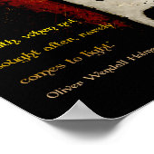 司法の知恵 – 真実に対するホームズ(v2) ポスター (角)