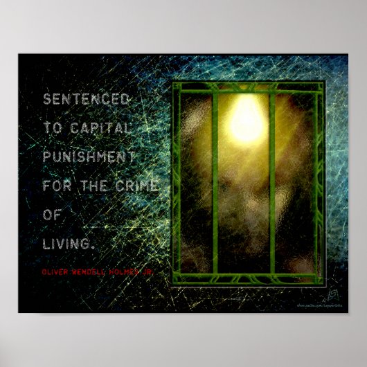 司法の知恵 – Holmes on Life and Death (v2) ポスター (正面)