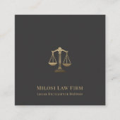 司法はかりで測の規模 スクエア名刺 (正面)