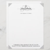 司法はかりで測教室|白黒 レターヘッド (正面/裏面)