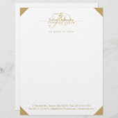 司法はかりで測教室|金ゴールド レターヘッド (正面/裏面)