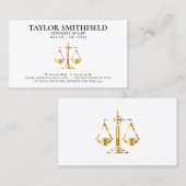 司法はかりで測金ゴールド弁護士弁護士 名刺 (正面/裏面)