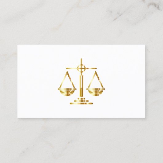 司法はかりで測金ゴールド弁護士弁護士 名刺 (裏面)