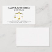 司法はかりで測金ゴールド弁護士弁護士 名刺 (正面/裏面)