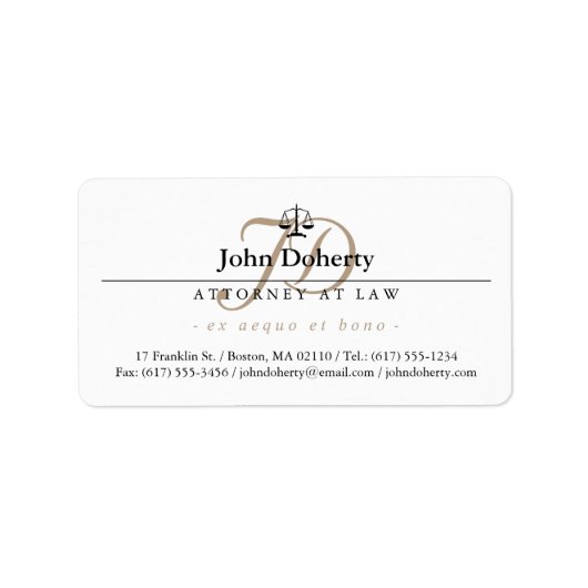 司法はかりで測階級 |プロフェッショナル ラベル (正面)