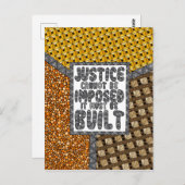 司法を課すことはできない – Social Justiceはがき ポストカード (正面/裏面)