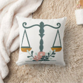 司法ミニマルはかりで測フローライラストレーション クッション (ブランケット)