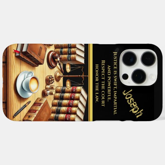 司法会議所と決意 Case-Mate iPhoneケース (裏面 (横))