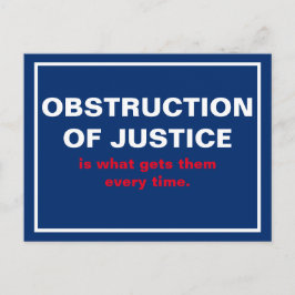 司法妨害トランプホワイトハウス ポストカード