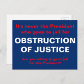 司法妨害ホワイトハウス ポストカード (正面/裏面)