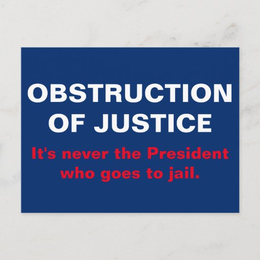 司法妨害 ポストカード (正面)