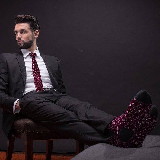 司法弁護士はかりで測のブルゴーニュ ネクタイ