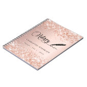 司法書士 ローン署名エージェント ローズゴールド 予算 ノートブック (左側)