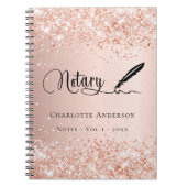 司法書士 ローン署名エージェント ローズゴールド 予算 ノートブック (正面)