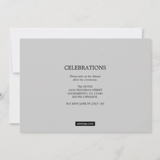 司法法はかりで測卒業写真招待状 招待状 (裏面)