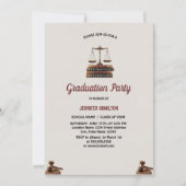 司法法学校卒業党 招待状 (正面)