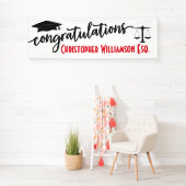 司法法廷弁護士の卒業祝い 横断幕 (インサイチュ)