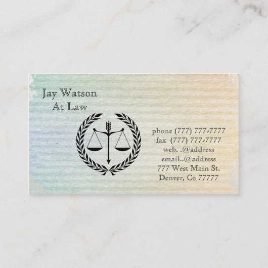 司法法律事務所が運命の個人化を実現 名刺 (裏面)