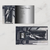 司法法律事務所、弁護士メタリックモノグラム 名刺 (正面/裏面)