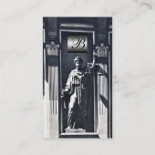 司法法律事務所、弁護士メタリックモノグラム 名刺 (裏面)