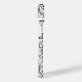 司法法律事務所,弁護士モノグラム白黒 Case-Mate iPhoneケース (裏面 / 右)