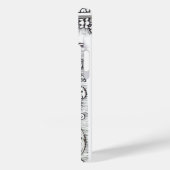 司法法律事務所,弁護士モノグラム白黒 Case-Mate iPhoneケース (裏面 / 左)