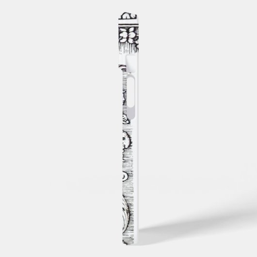 司法法律事務所，弁護士モノグラム白黒 Case-Mate iPhoneケース (裏面 / 左)