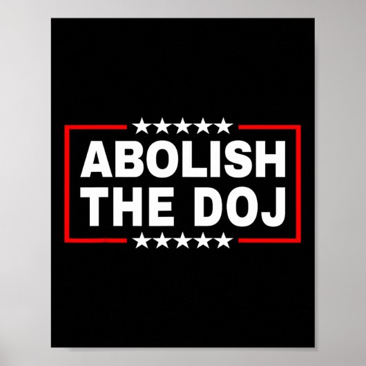 司法省(doj)プロトランプ ポスター (正面)