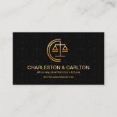 司法看はかりで測板モチーフ法ミニマリスト 名刺 (正面)