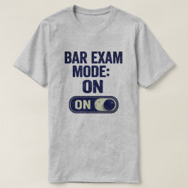 司法試験モードオン ロースクール グラフィック Tシャツ